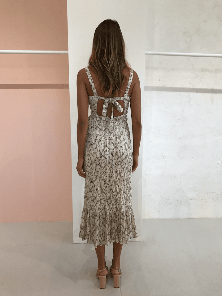 Sir The Label Alba Midi Dress Cream | AU 8 photo 2