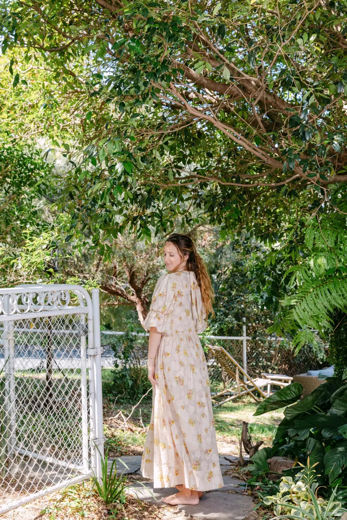 Alémais Clementine Puff Sleeve Midi Dress Size AU 12 photo 3
