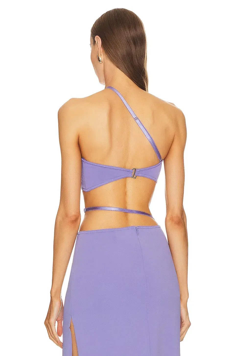 Bec & Bridge Zadie Crop Top & Strap Maxki Skirt Set Grape Purple Size 8 photo 2