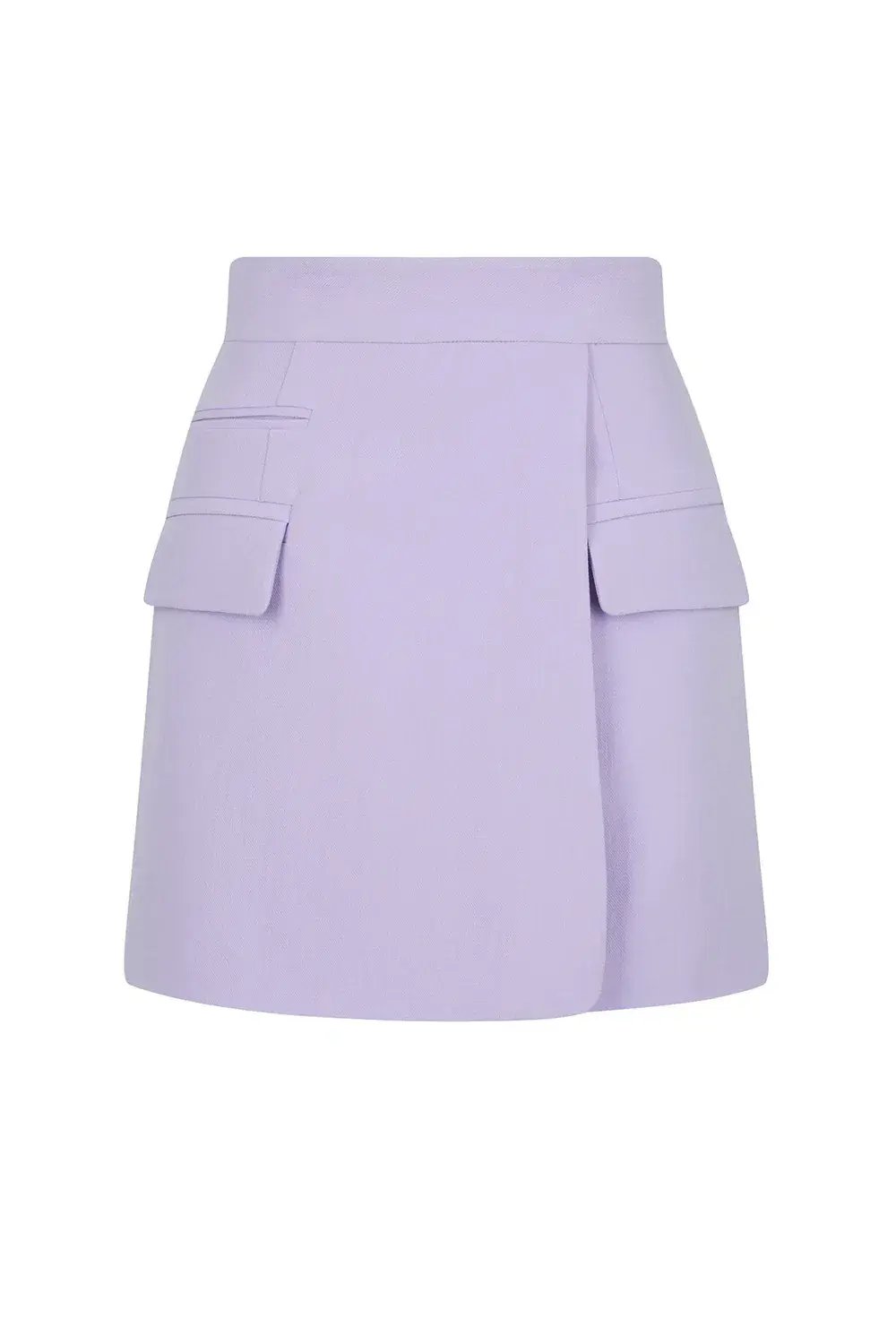 Shona Joy Irena Wrap Mini Skirt in Lavender Size 8 photo 5