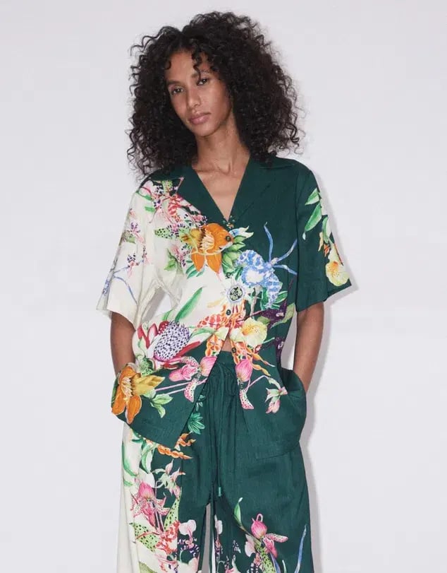 Alemais Aggie Shirt and Pants Set Floral Size 6 photo 6