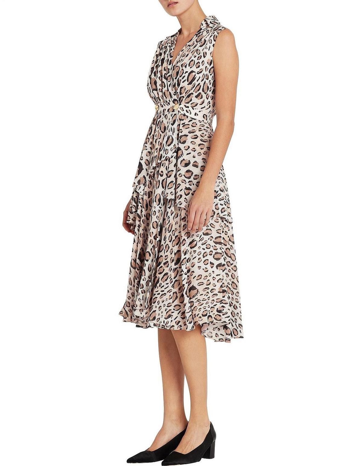 Aje Eliza Dress Print Size 6 photo 3