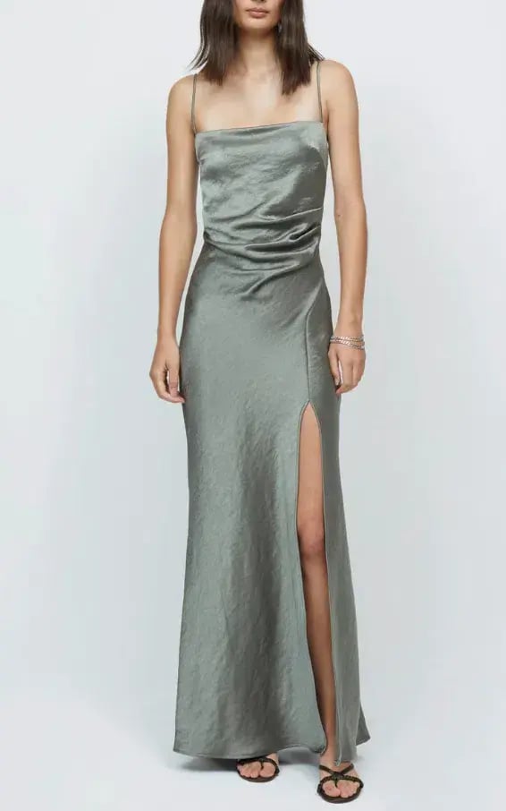 Bec & Bridge Nadia Maxi Dress in Khaki Size 10 photo 2