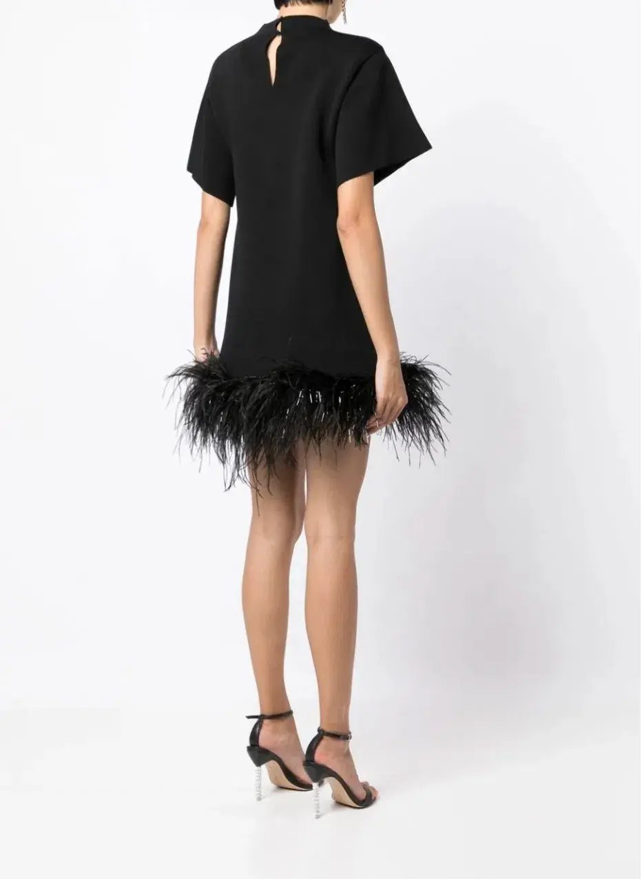 Rachel Gilbert Rita Mini Dress Black Size L / AU 14 photo 3
