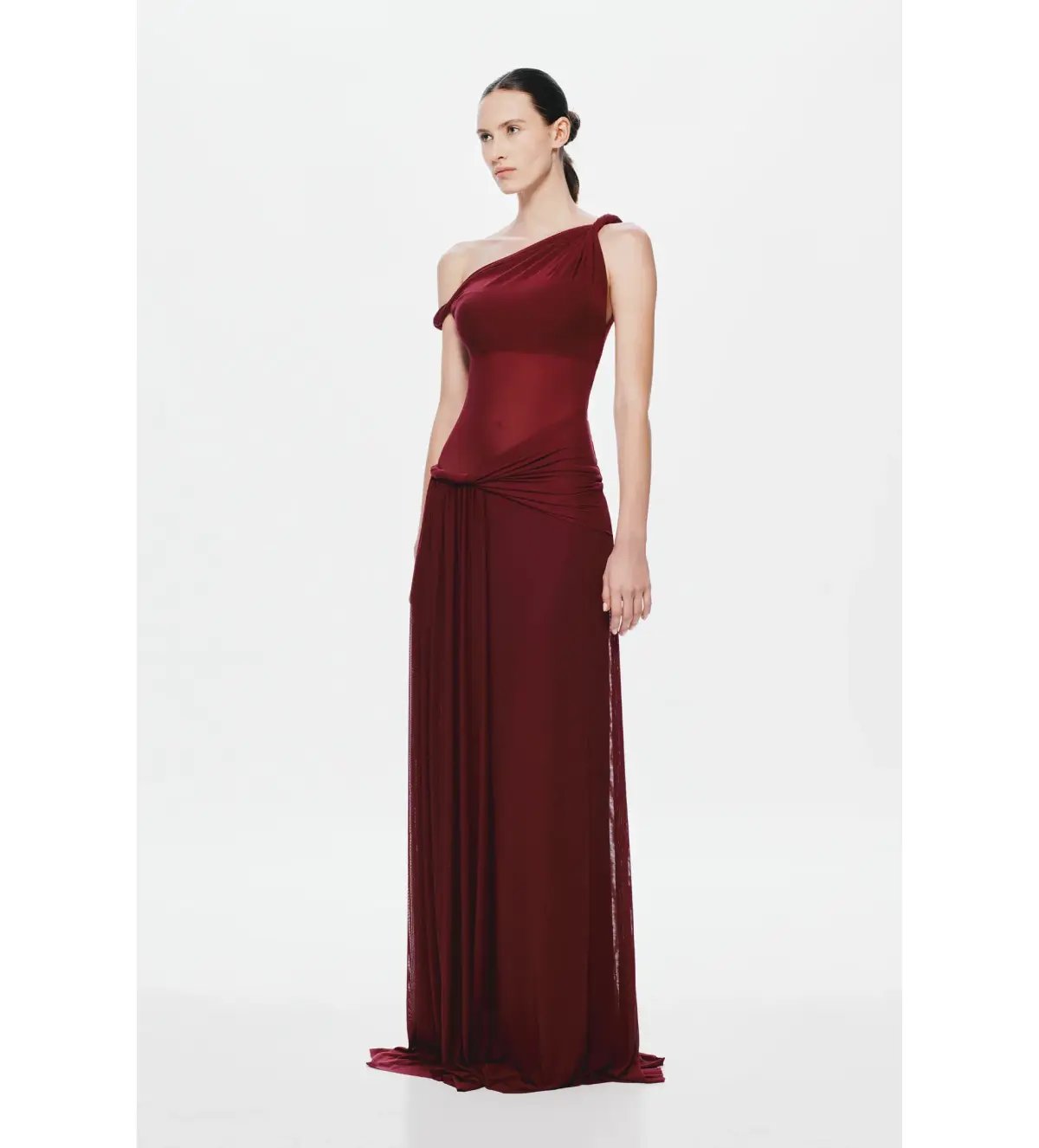 Misha Sisal Mesh Maxi Dress Port Size AU 8 photo 2