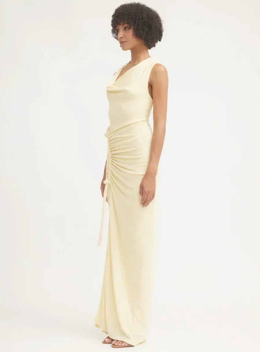 Tojha Sutton Maxi Dress Lemonade Size 8 photo 5