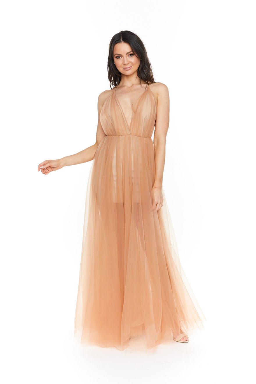 Lexi Amalie Dress - Apricot Cream photo 4