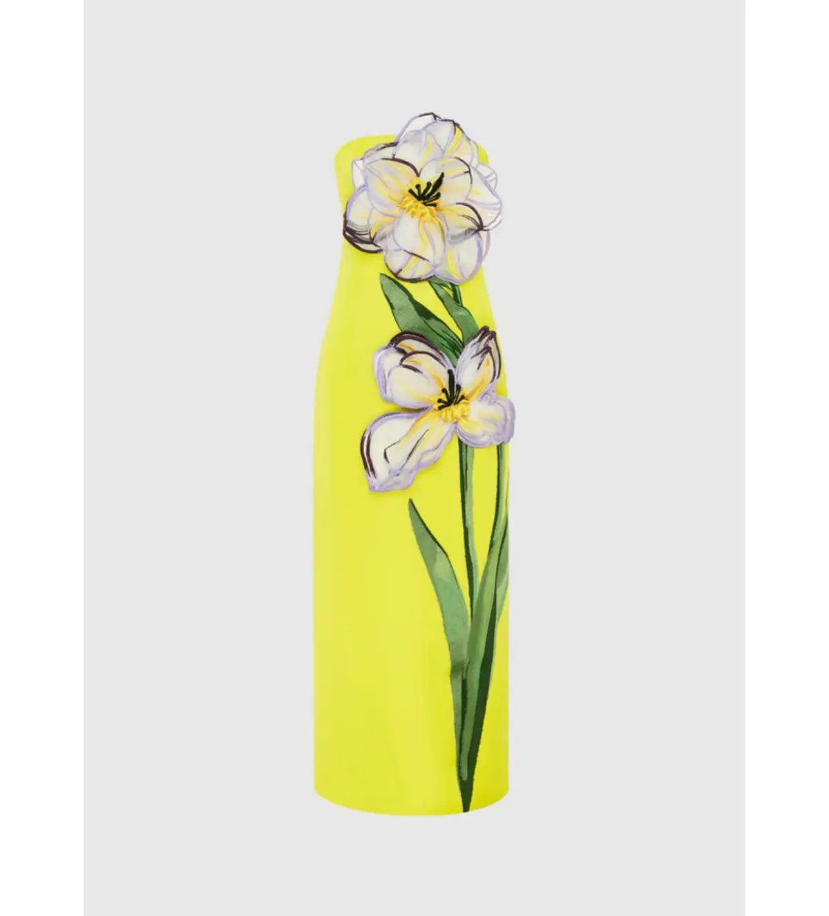 Leo Lin Rayna Iris Print in Yellow Size 6 photo 2