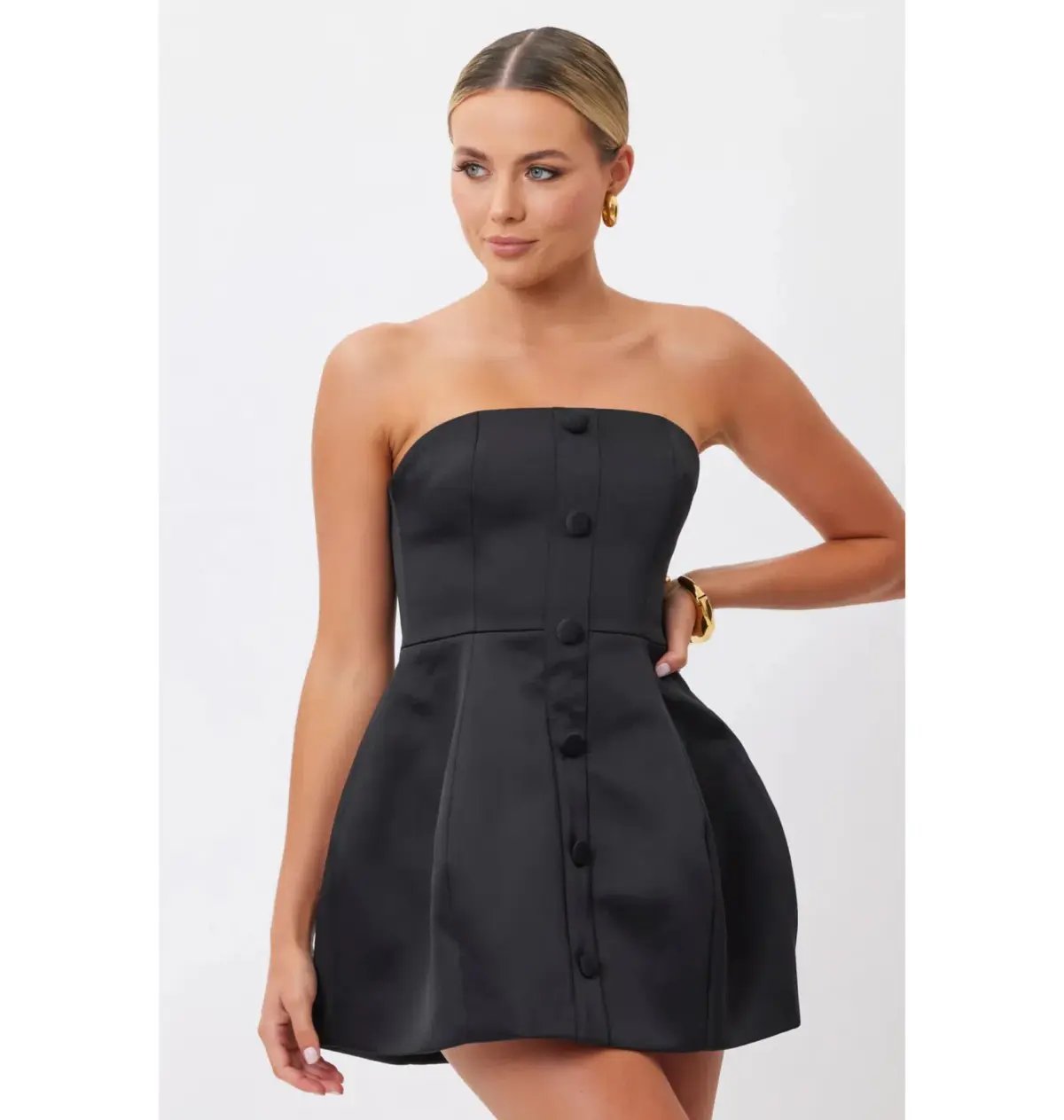 Bianca & Bridgett Elysse Mini Dress Black Size AU 6 photo 4