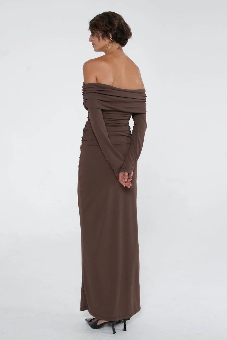 Benni Lorena Dress - Ash Brown photo 4