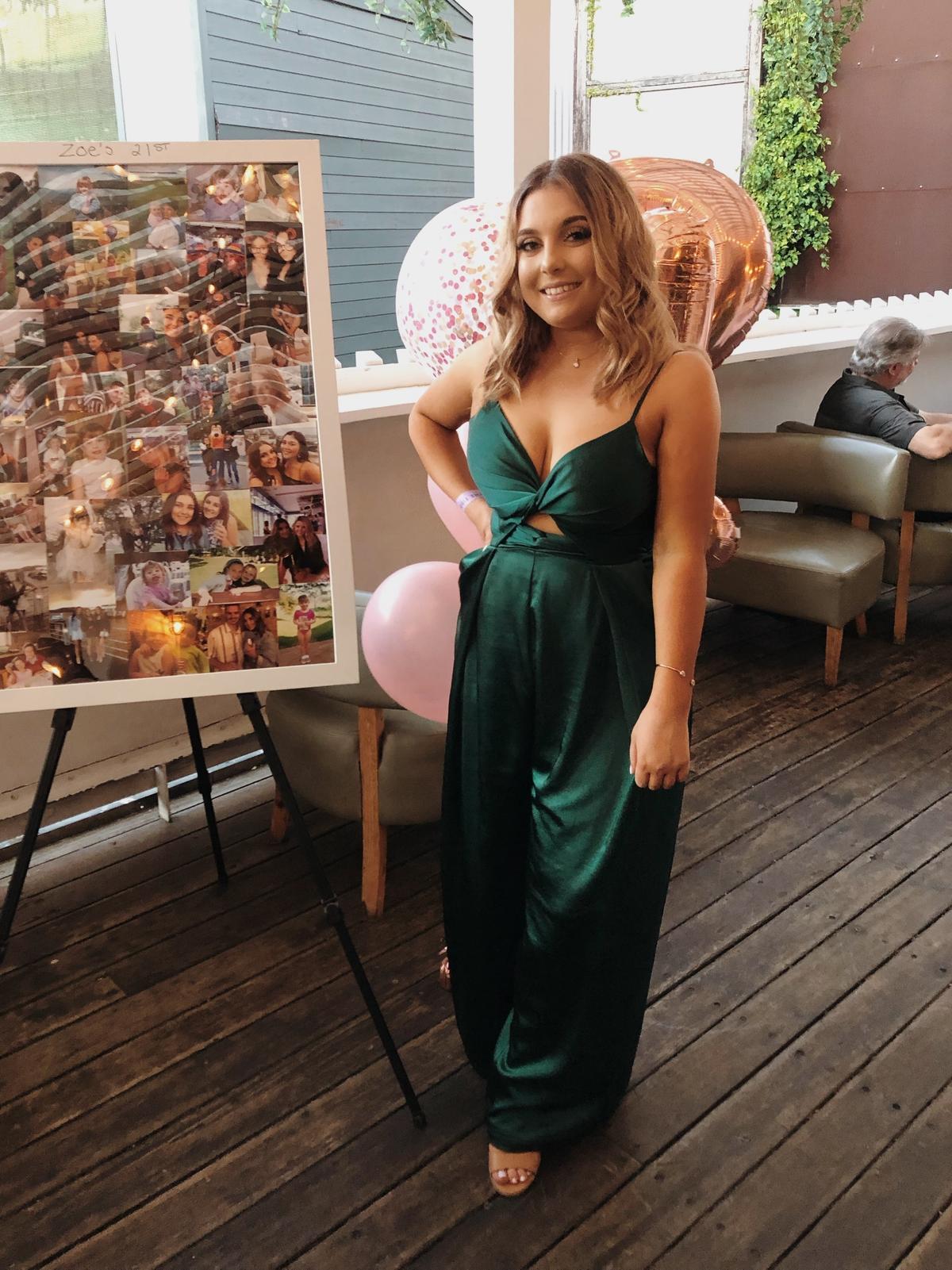 Sheike Willow Jumpsuit- Green Sz 16 photo 3