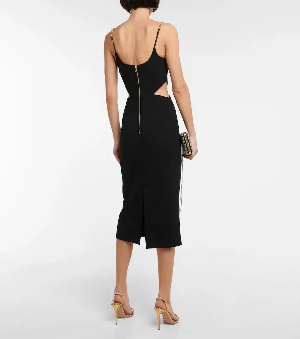 Rebecca Vallance Hermosa Dress Black Size 10 photo 2