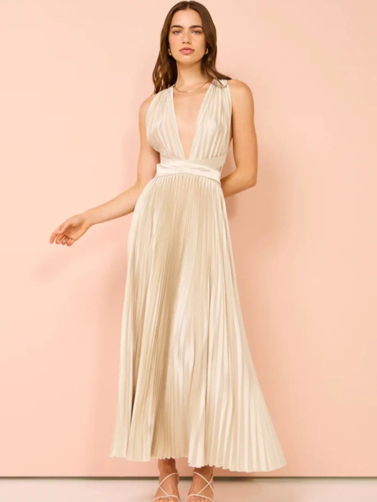 L'Idee Moderniste Gown Champagne Size AU 6 photo 13
