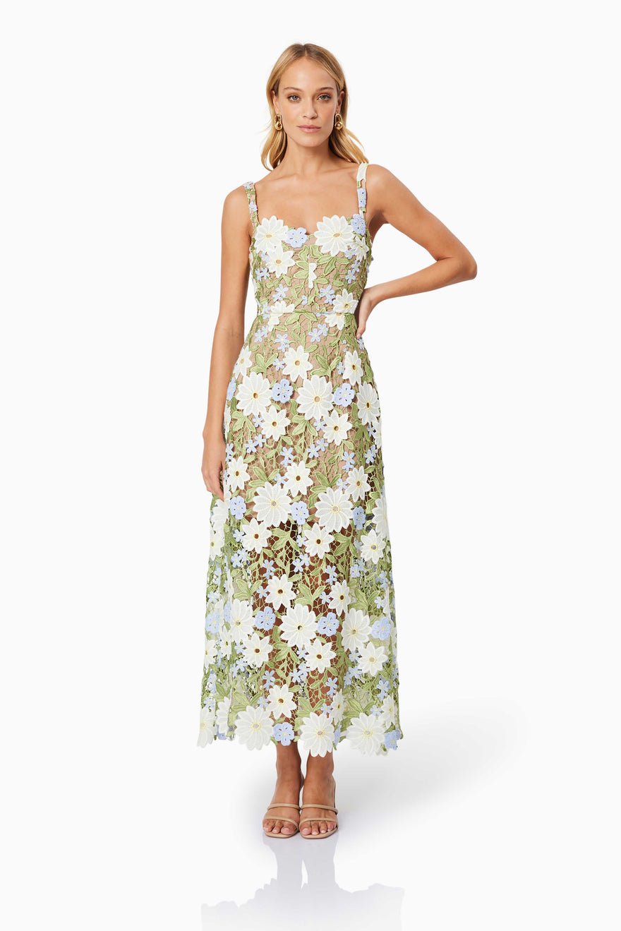 Elliatt Flora Midi Dress - Multi photo 2