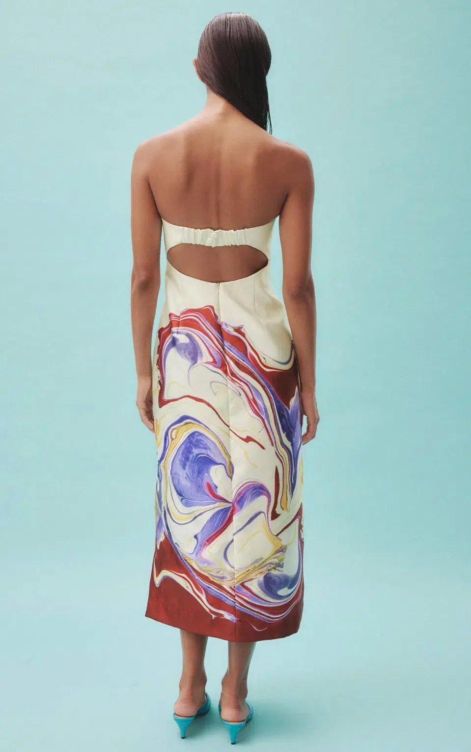 Alemais Luca Corset Dress Print Size 14 photo 3