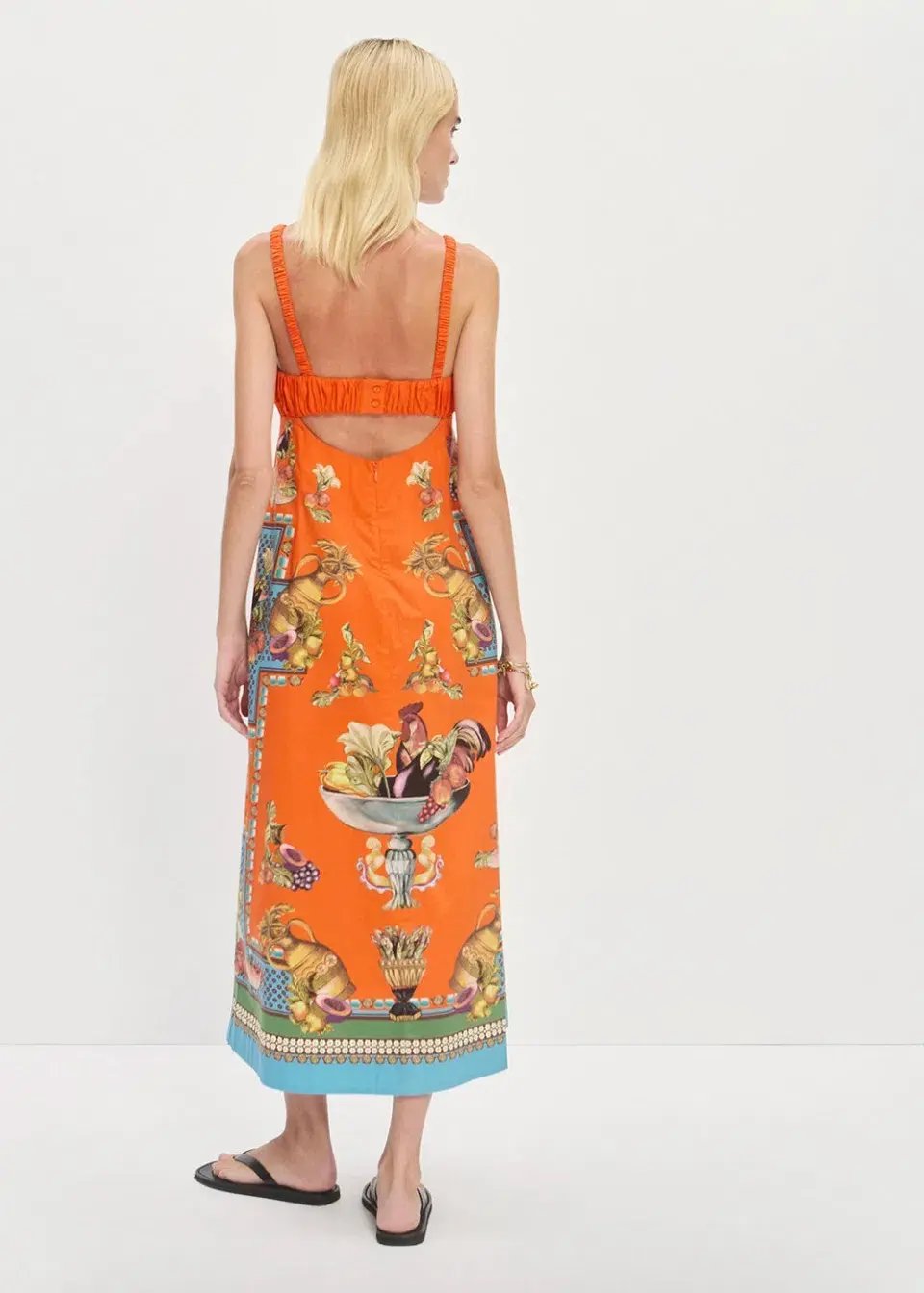 Alemais Rocco Orange Midi Size 6 photo 4