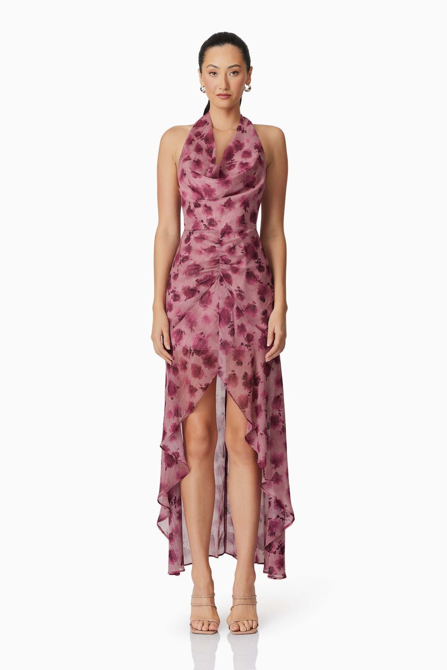 Elliatt Monica Dress - Plum Multi photo 3