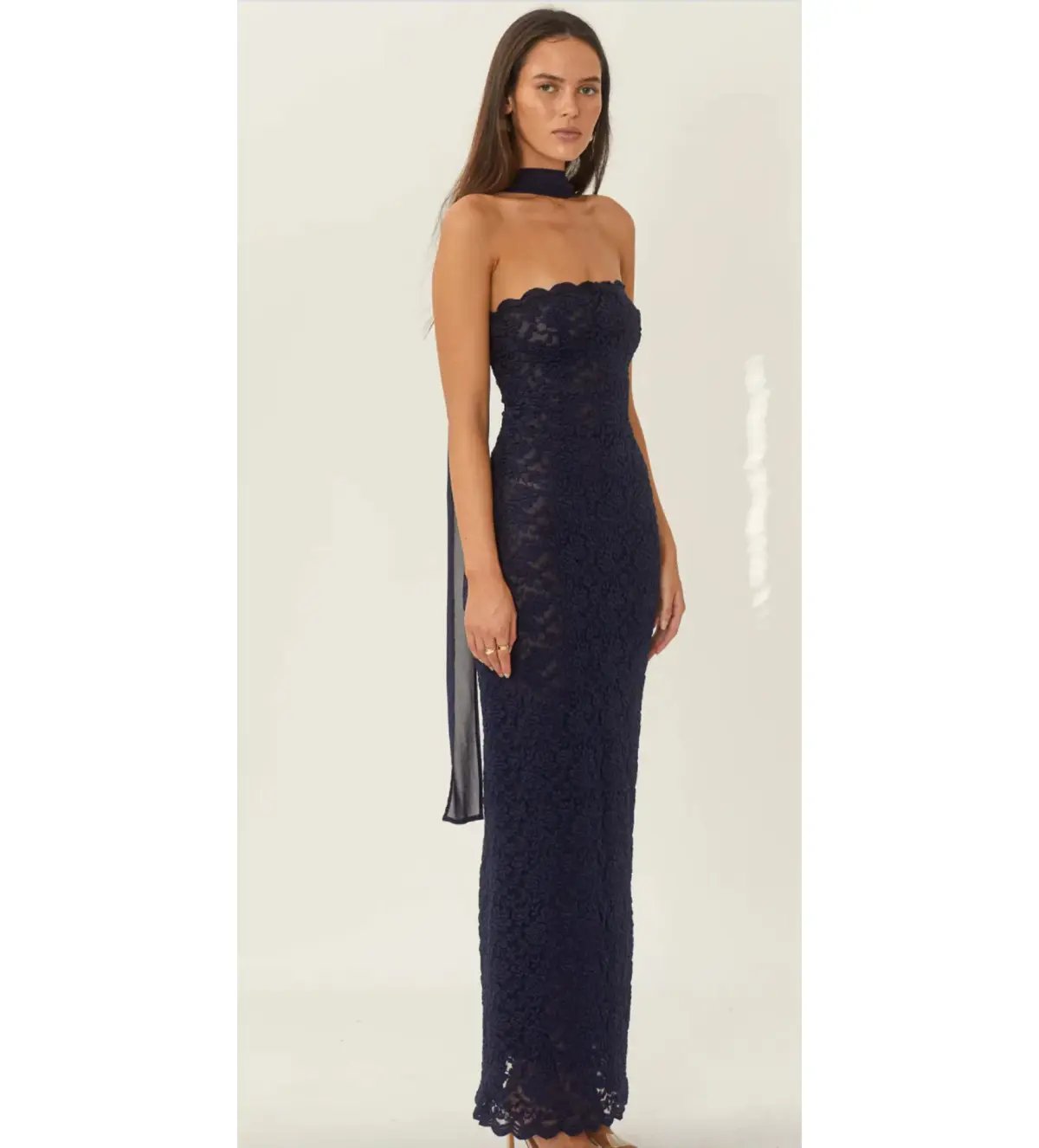 Arcini Ori Meredith Navy Maxi Dress Size XS/AU 6 photo 3