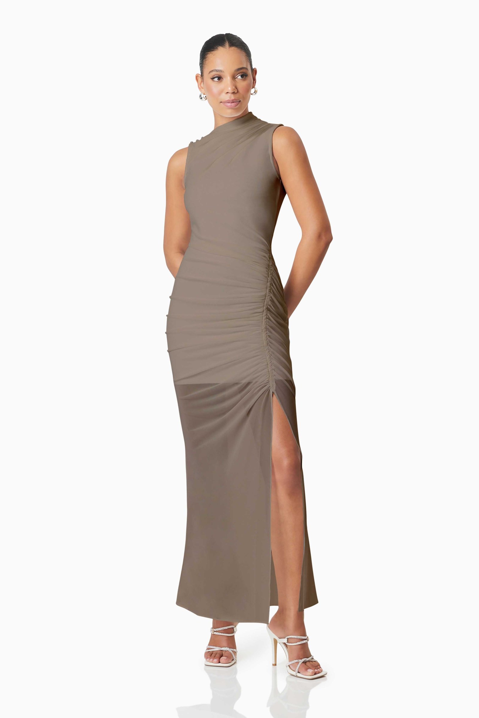 ELLIATT PHOEBE MAXI DRESS - MUSHROOM photo 7
