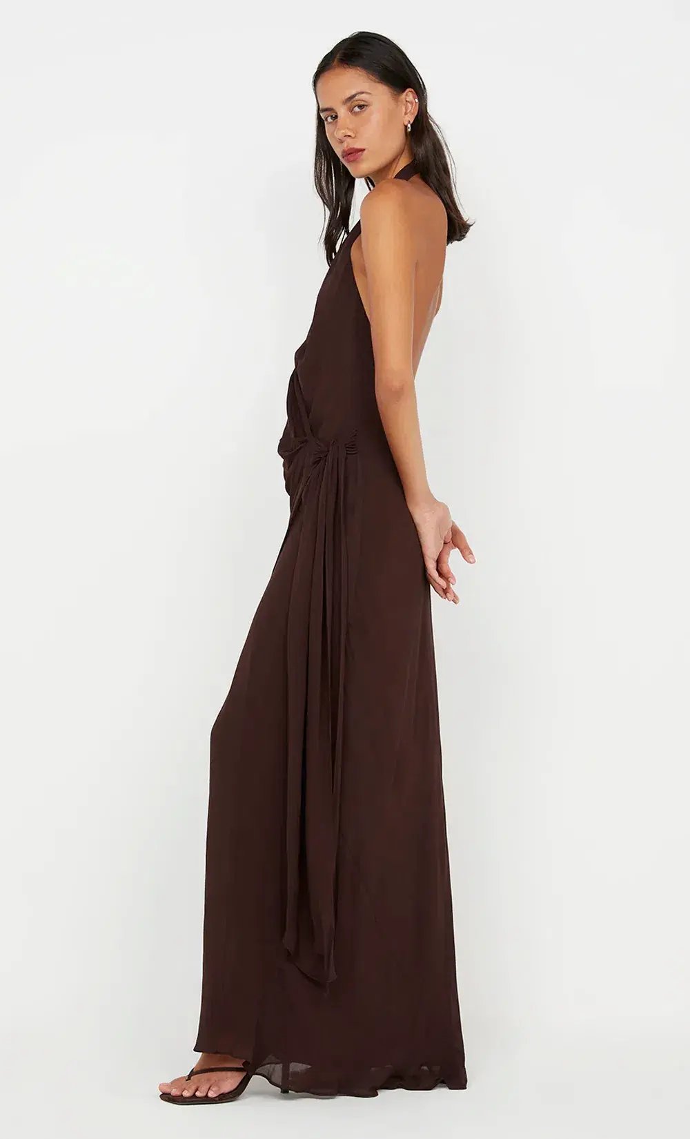 Bec & Bridge Soneva Wrap Dress Dark Chocolate Size AU 6 photo 3