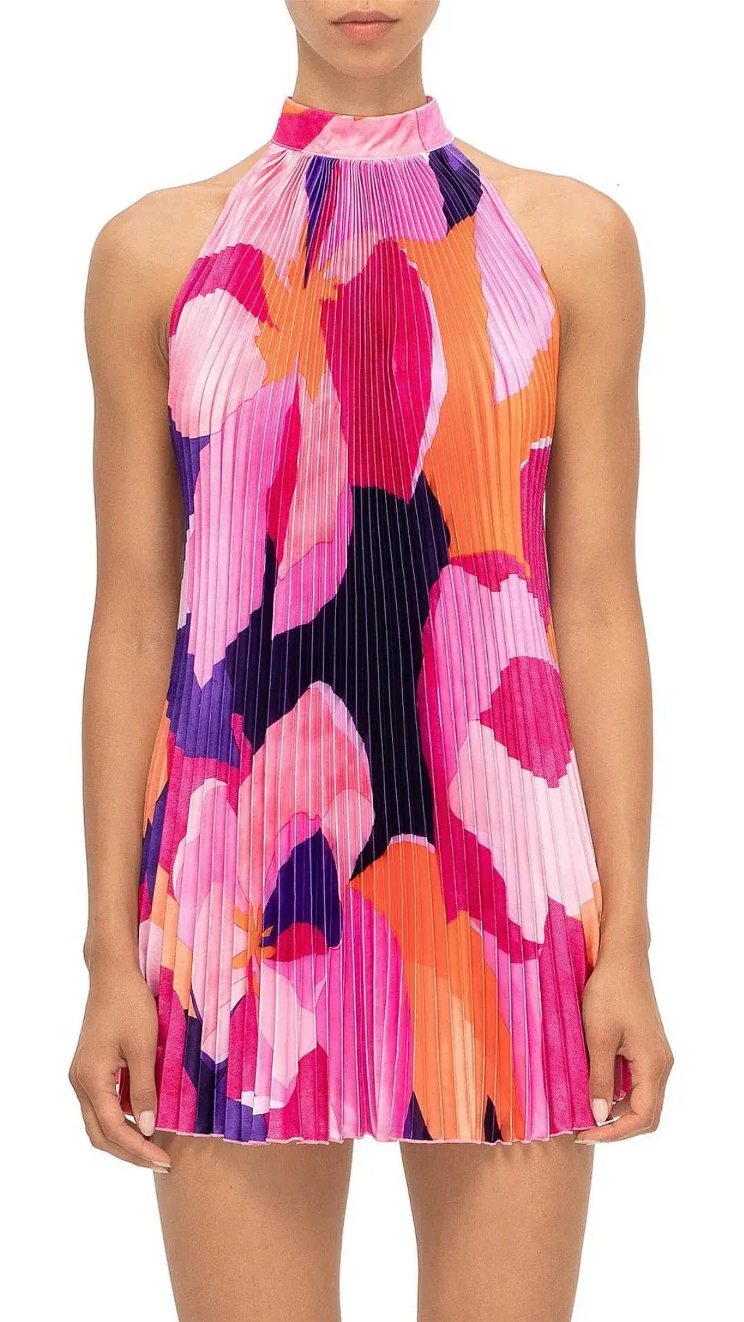 L'Idee Amour Halterneck Mini Dress Capri Size 8 photo 4