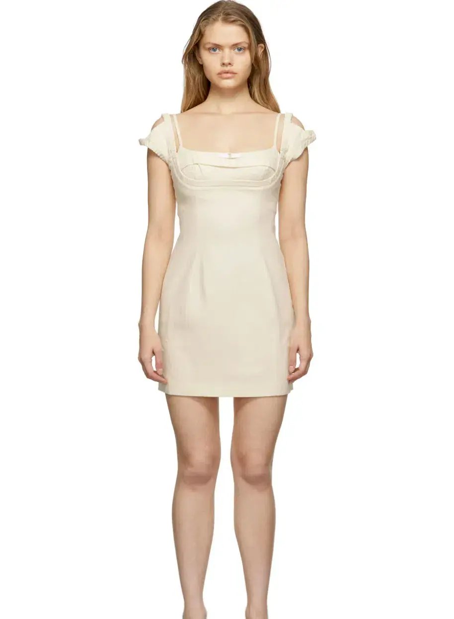 Jacquemus La Robe Kibo Dress Off White Size 36 photo 3
