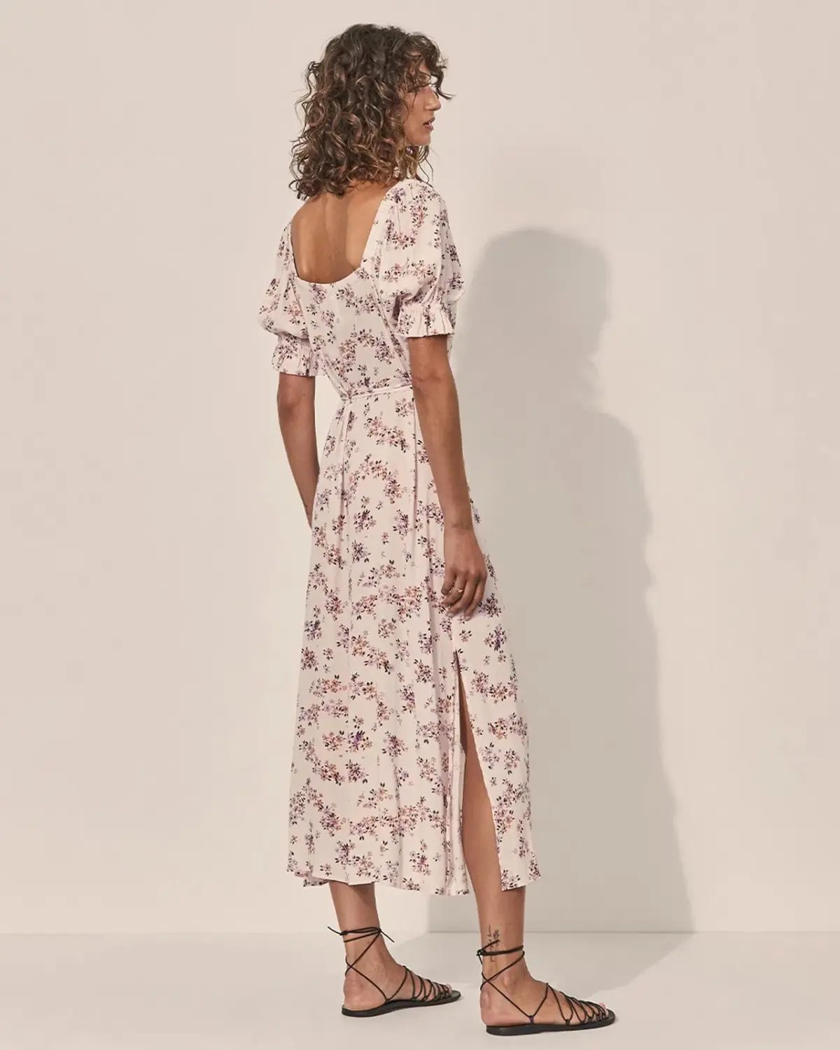Kivari Edie Button Through Midi Dress Floral Size 16 photo 3