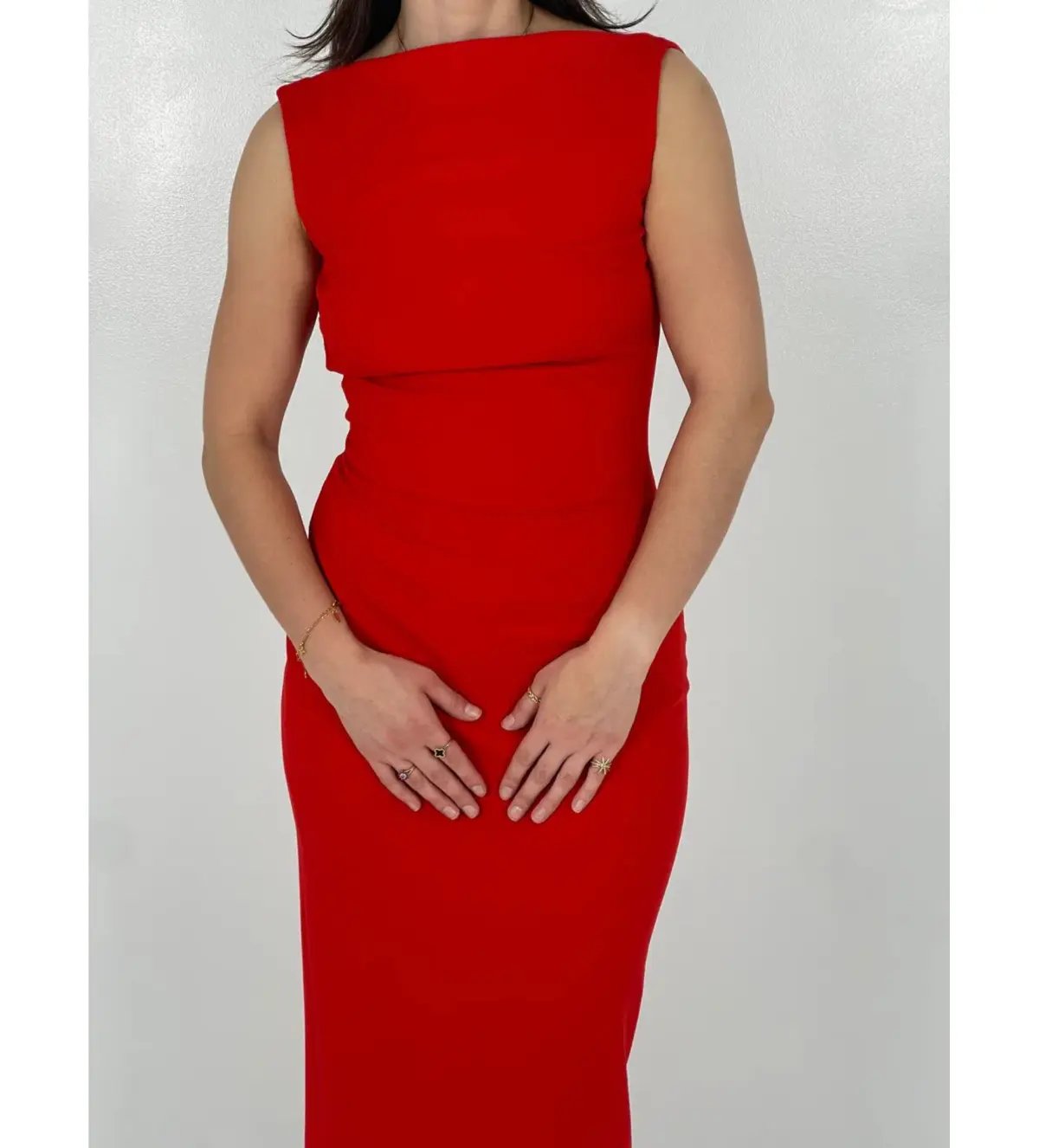 Effie Kats Verona Gown Cherry Red Size M/AU 10 photo 5
