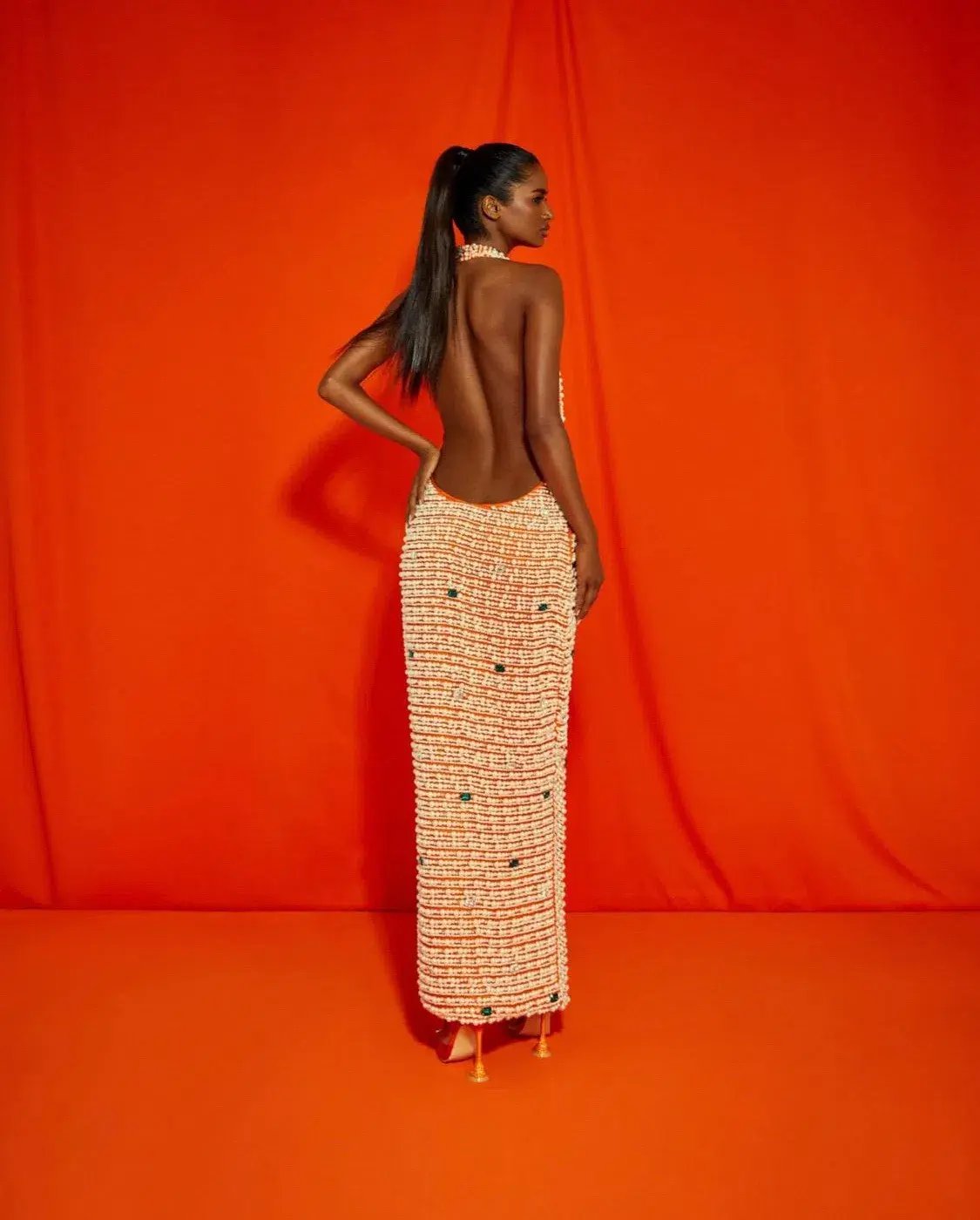 Khanums Kyhlet Maxi Dress Orange Size S / Au 8 photo 2