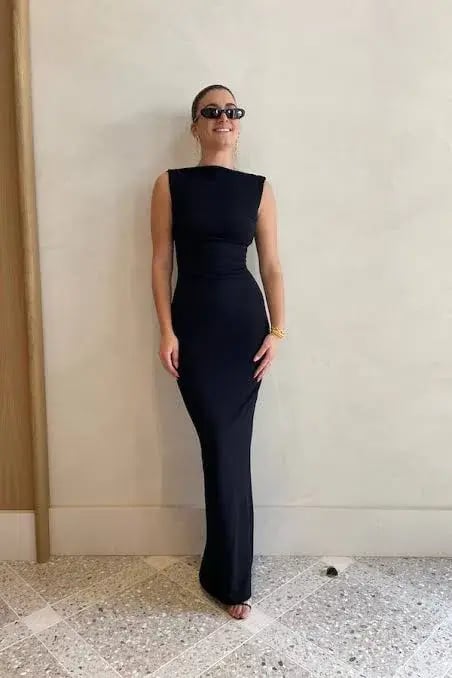 Effie Kats Verona Gown Black Size XS / AU 6 photo 6