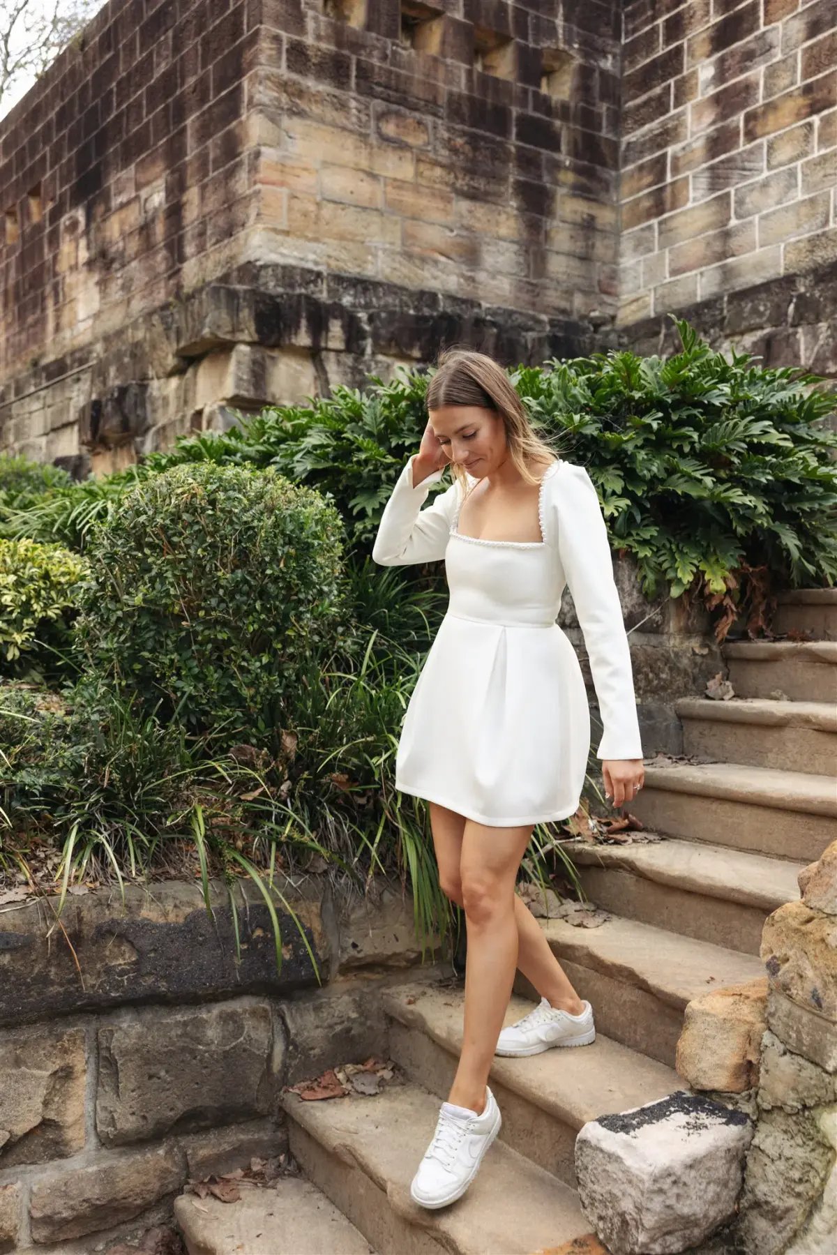 Odd Muse Ultimate Muse Pearl Dress White Size M/ AU 10 photo 4