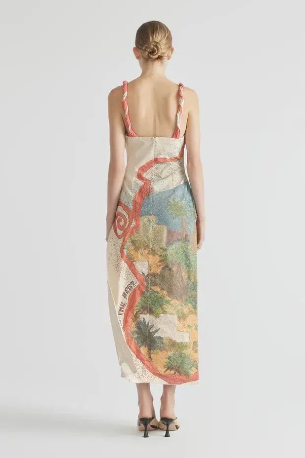 Antipodean Great Escape Twist Strap Gown Size 10 photo 2