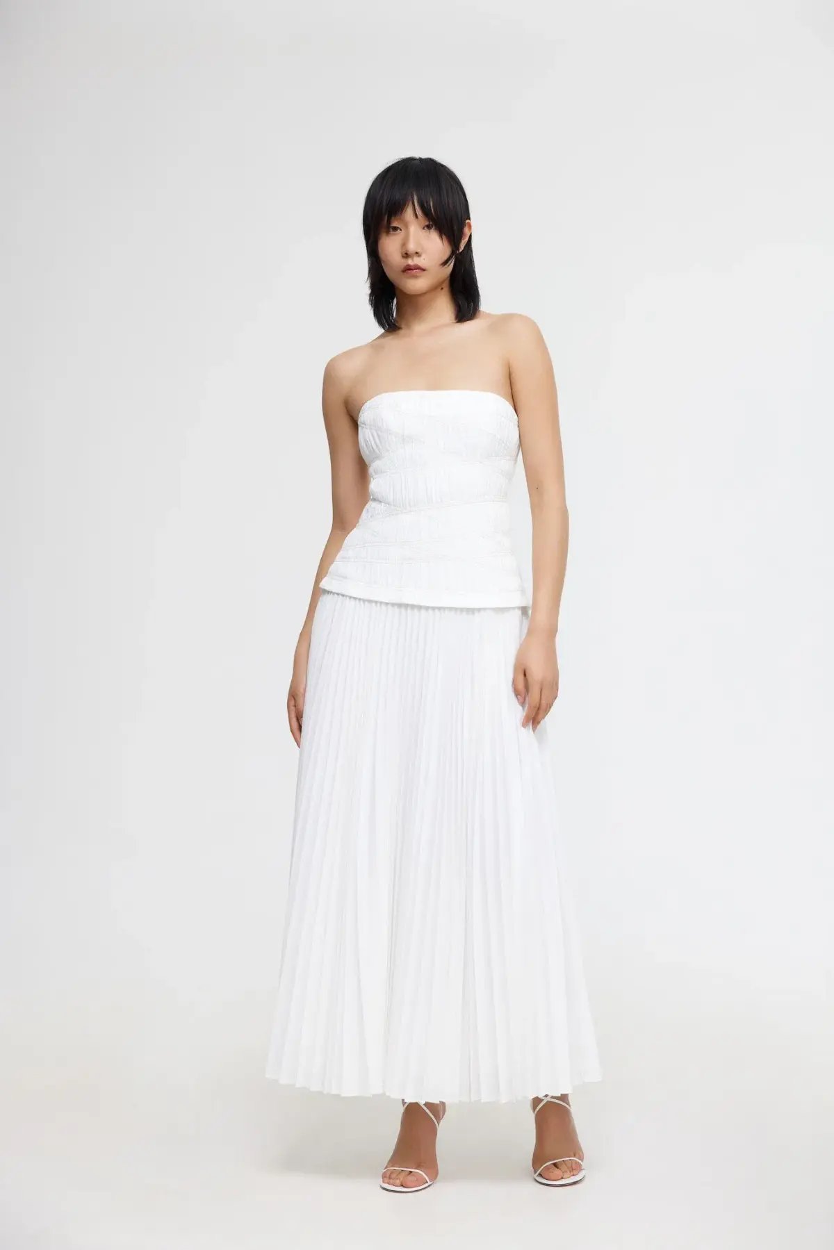Acler Bristol Midi Dress in Ivory White Size S / AU 8 photo 3
