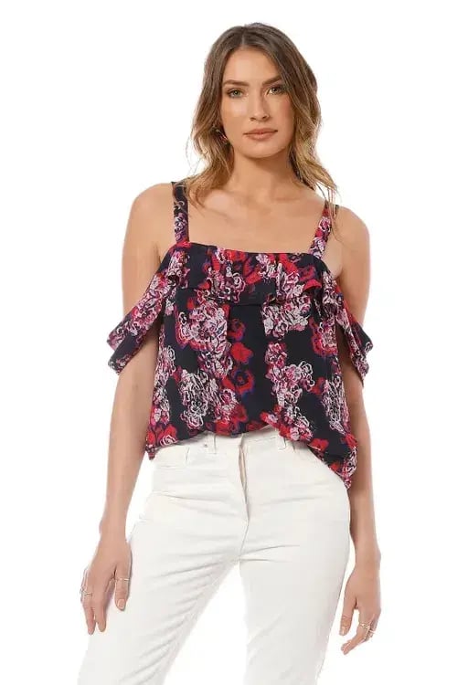 Camilla and Marc Grenadine Top in Floral Size 10 photo 3