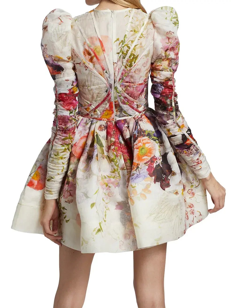 Zimmermann Prima Panelled Mini Dress Floral Size 1 / Au 10 photo 3