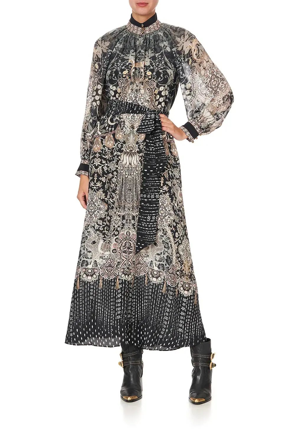 Camilla Raglan Sleeve Midi Shirt Dress Dust Her Off Size 14 photo 3