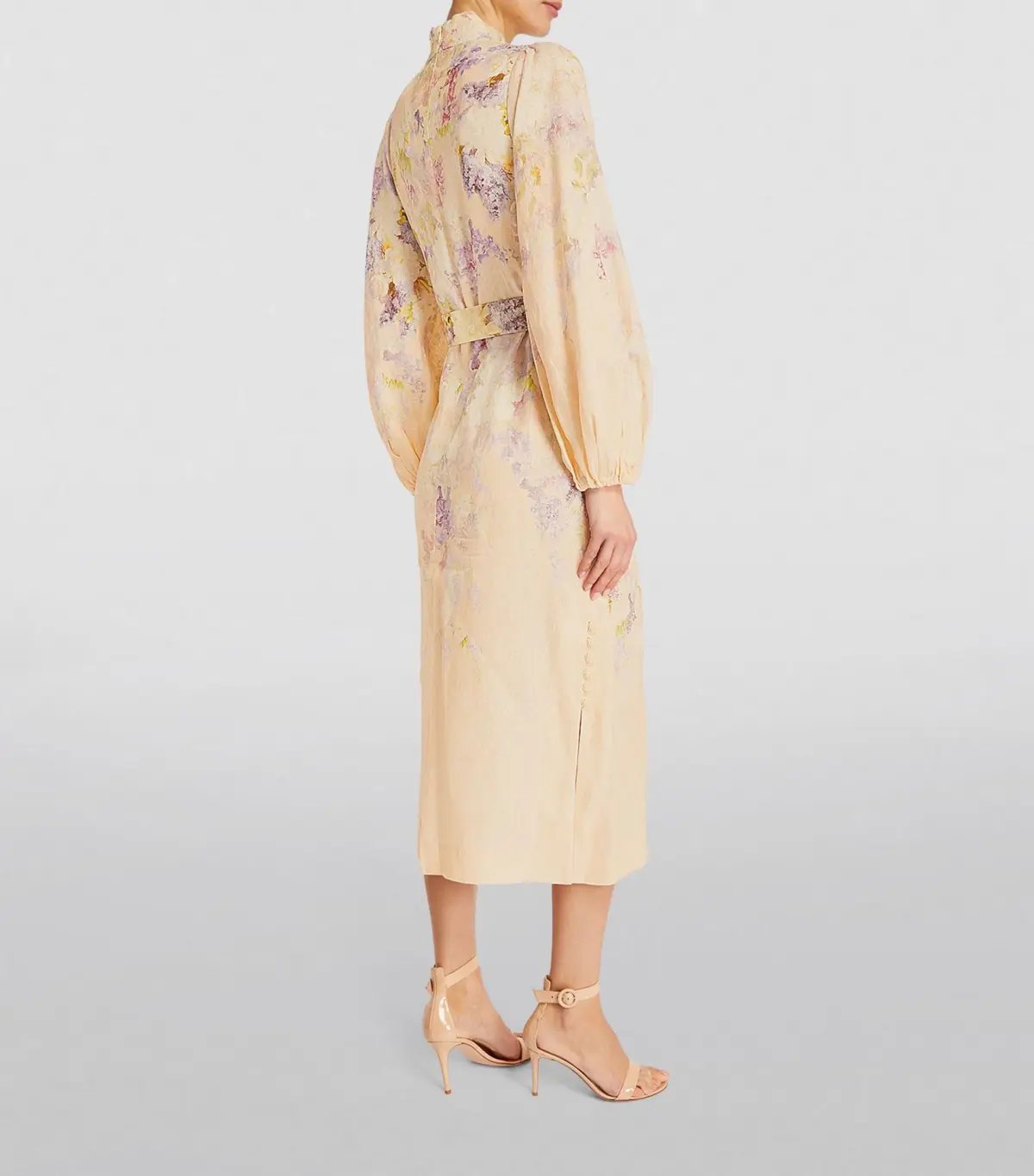 Zimmermann Lyrical Buttoned Midi Dress Floral Size 2/ AU 12 photo 2