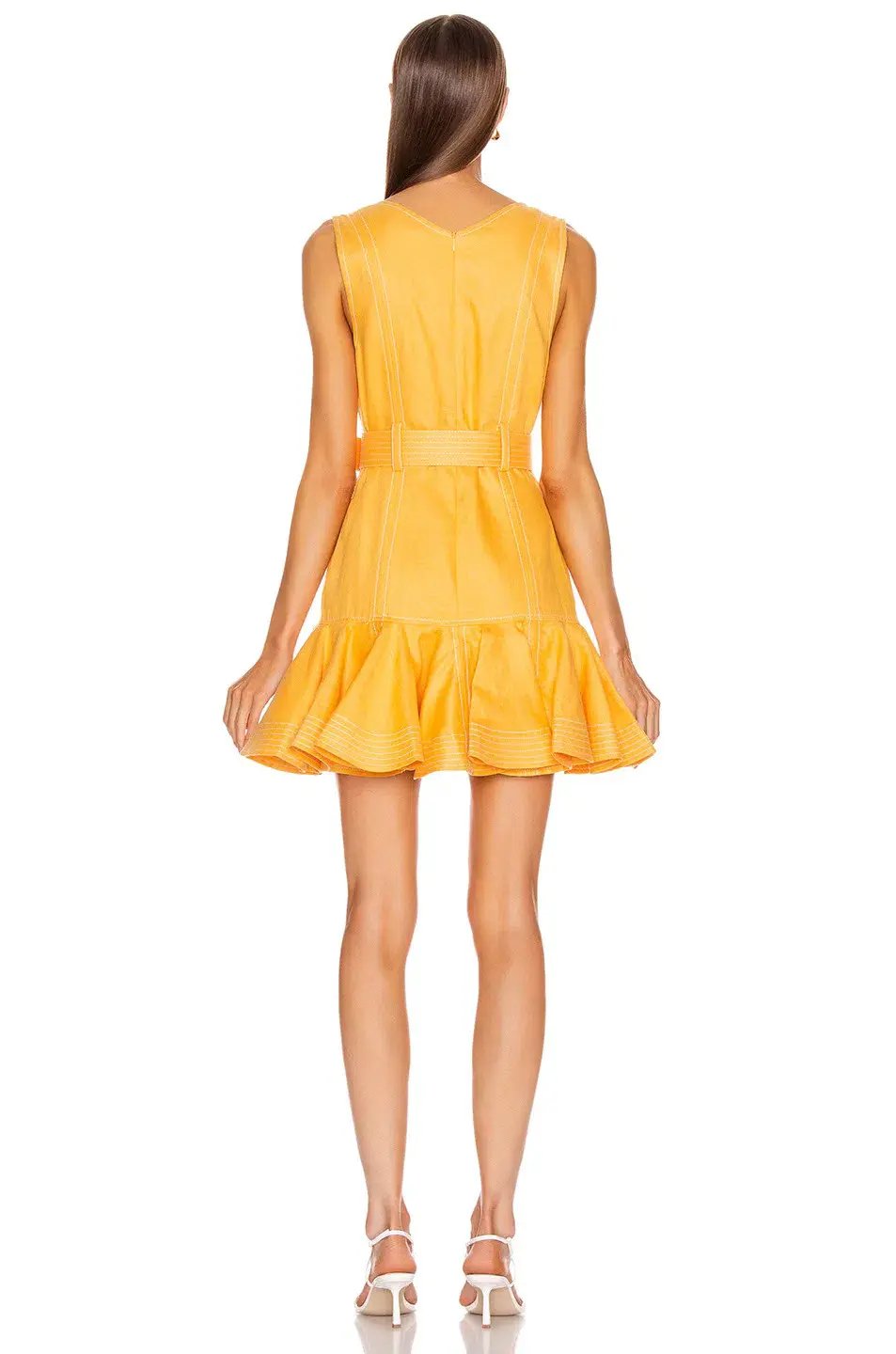 Zimmermann Super Eight Safari Mini Dress Mango Size 8/ 0 photo 2