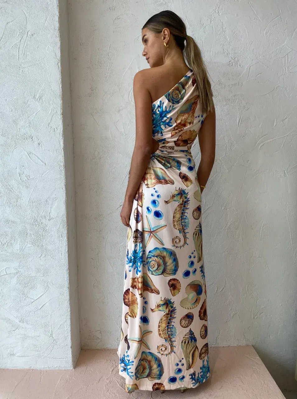 Sonya Moda Nour Seashell Dress Print Size 12 photo 5