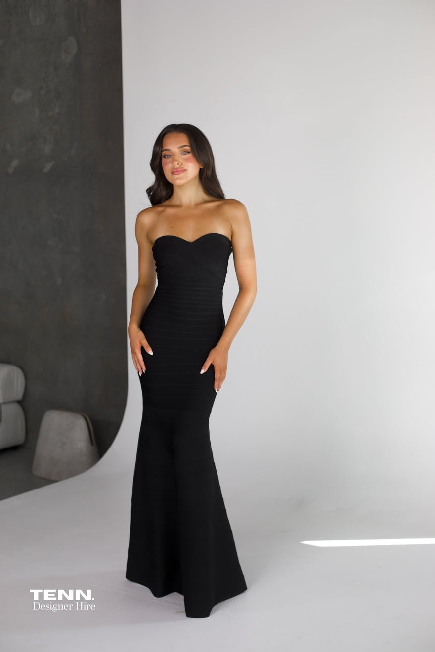 Hervé Léger Sara gown - Black photo 2