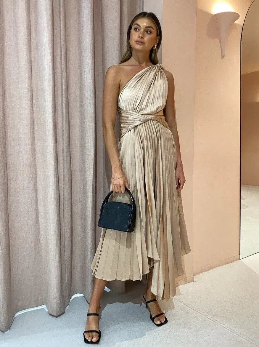 Acler Kalora Dress In Golden Size 10 photo 2