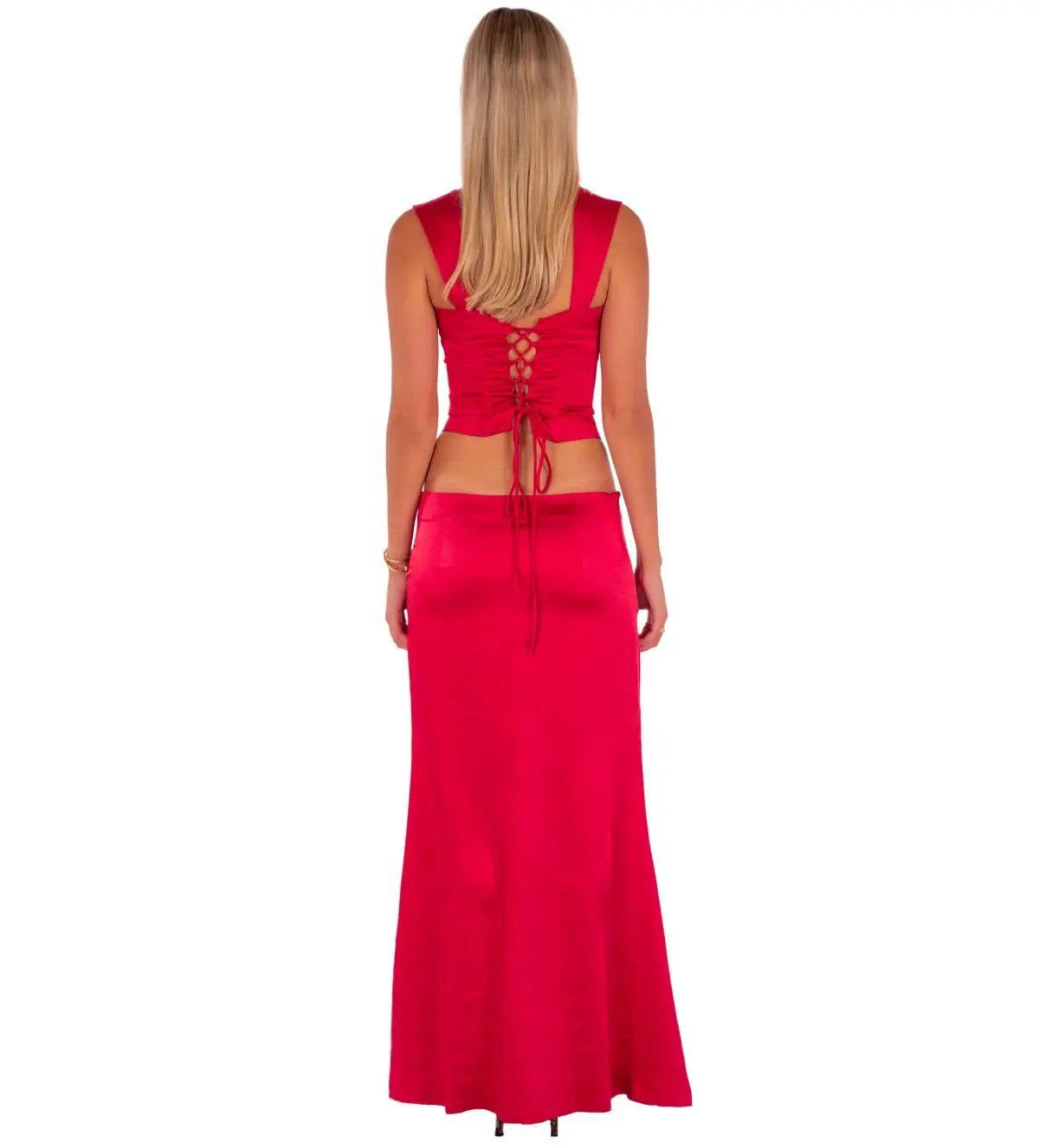 I am Delilah Valerie Corset and Skirt Set in Cherry Size XS / AU 6 photo 3
