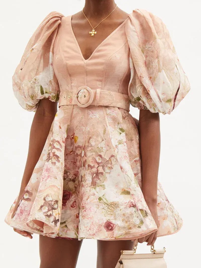 ZIMMERMANN DANCER PUFF SLEEVE MINI SIZE 8 photo 2