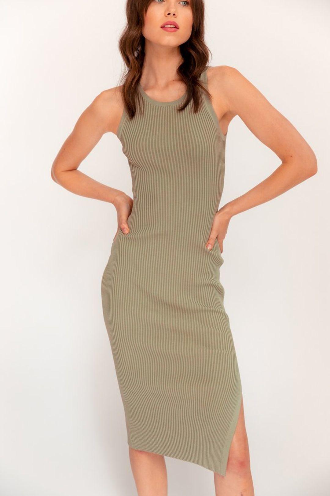 Henne Classic Racer Dress Green Size 8 photo 3