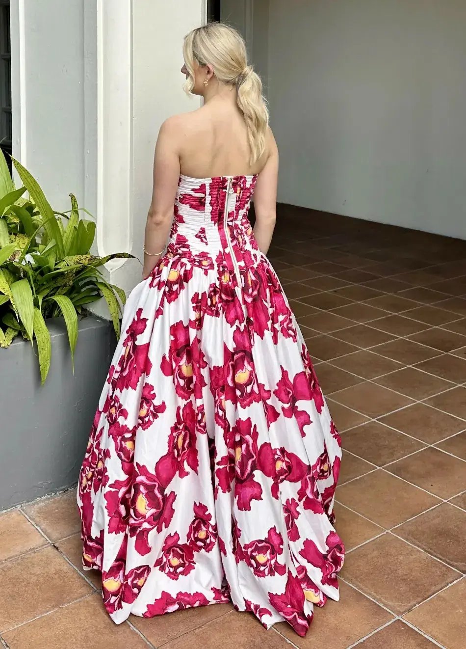 Aje Behold Maxi Dress Blooming Blooms Size 10 photo 3