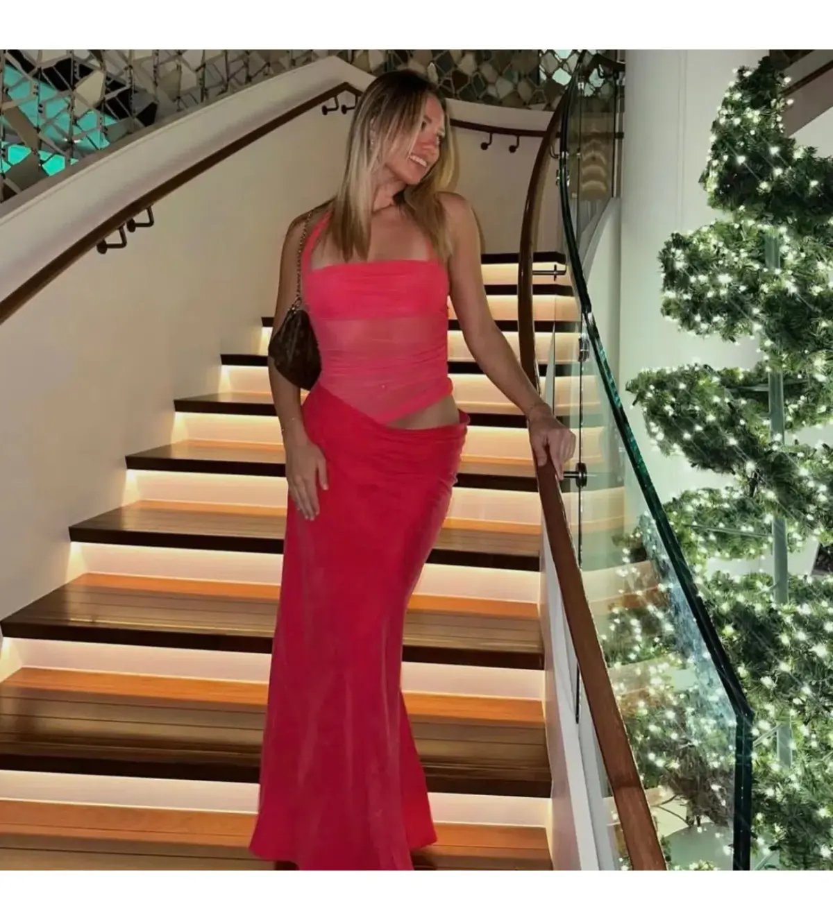 Benni Gina Maxi Dress in Watermelon Size AU 6 photo 4