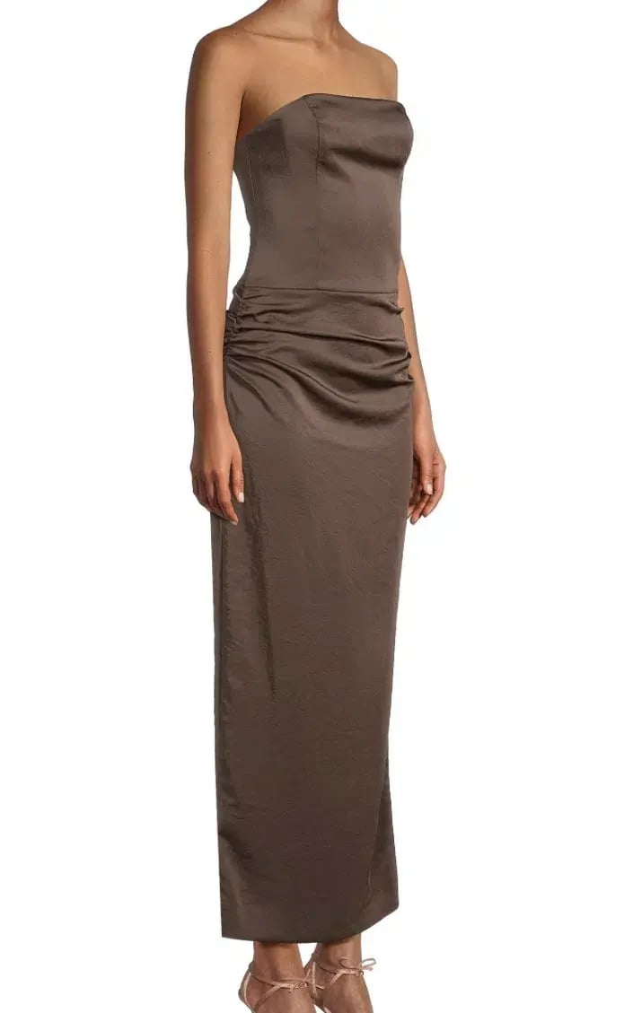 Bec & Bridge Jones Strapless Maxi Dress Cocoa Size 6 photo 5