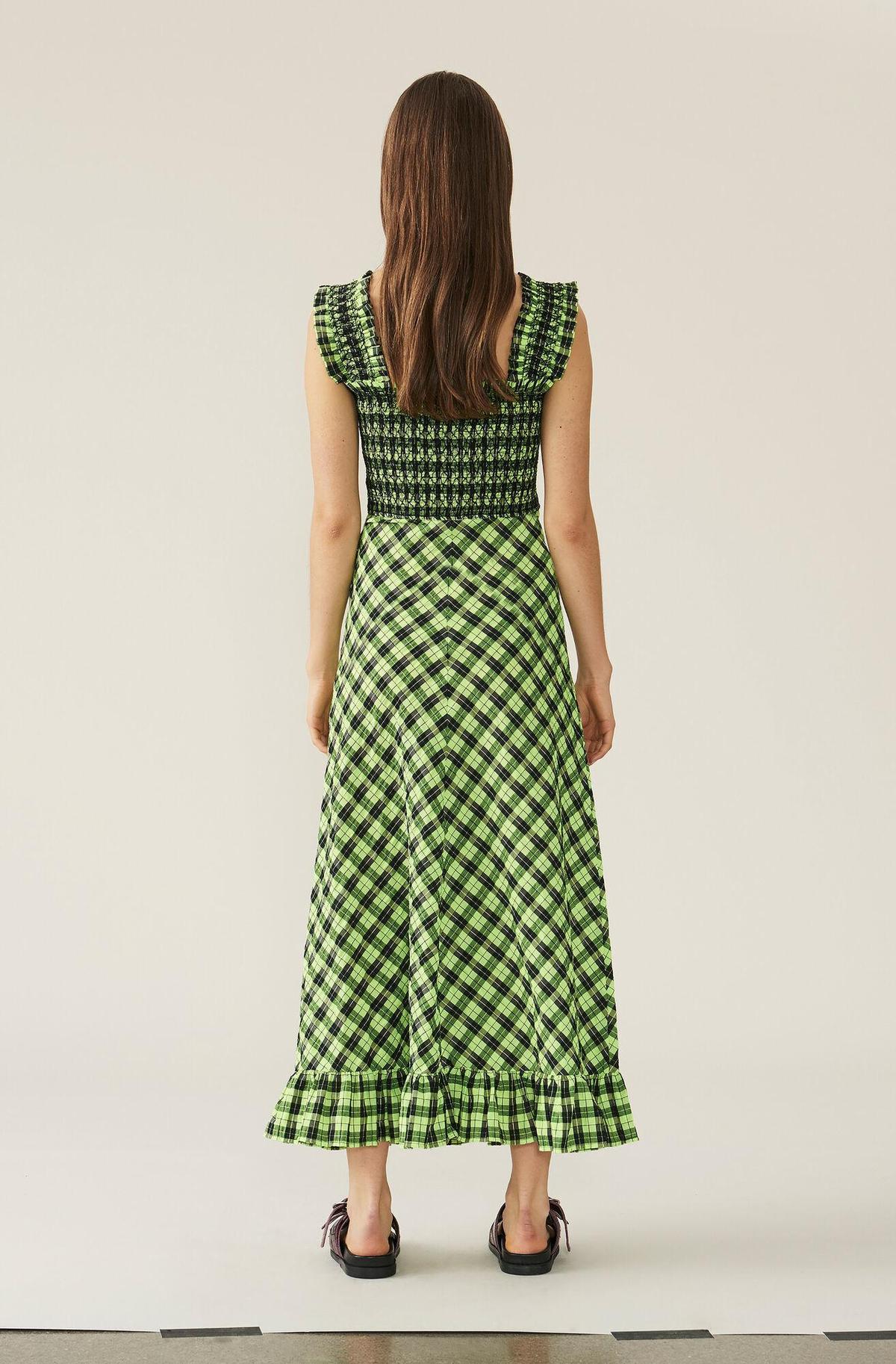 Ganni Seersucker Check Dress photo 2