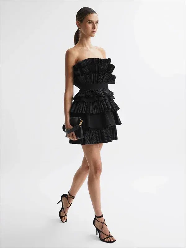 Acler Elsher Mini Dress Black Size 6 photo 7