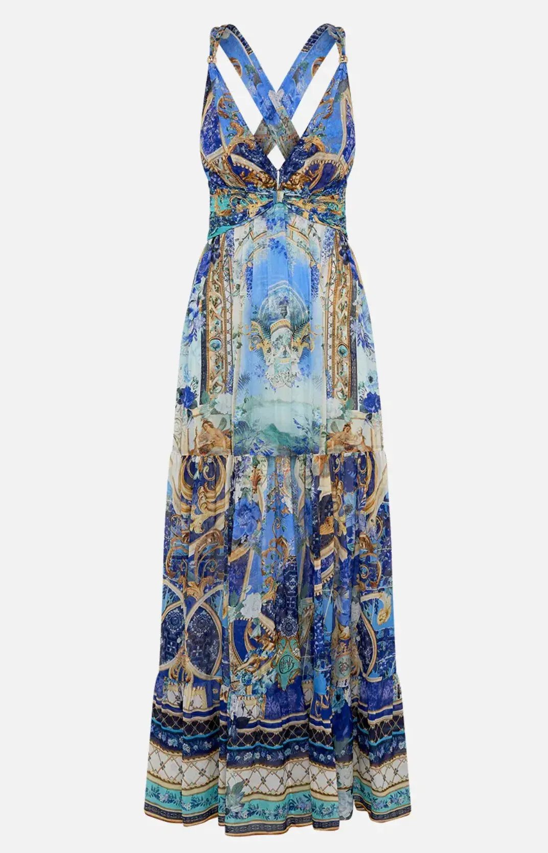 Camilla Views of Vesuvius Dress Blue Size 8 photo 4